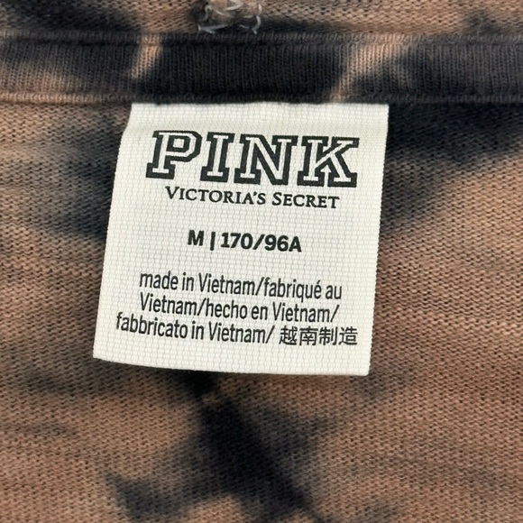 PINK Victoria's Secret Brown & Black Tie-Dye
Cropped Zip Hoodie Size M - Picture 4 of 4